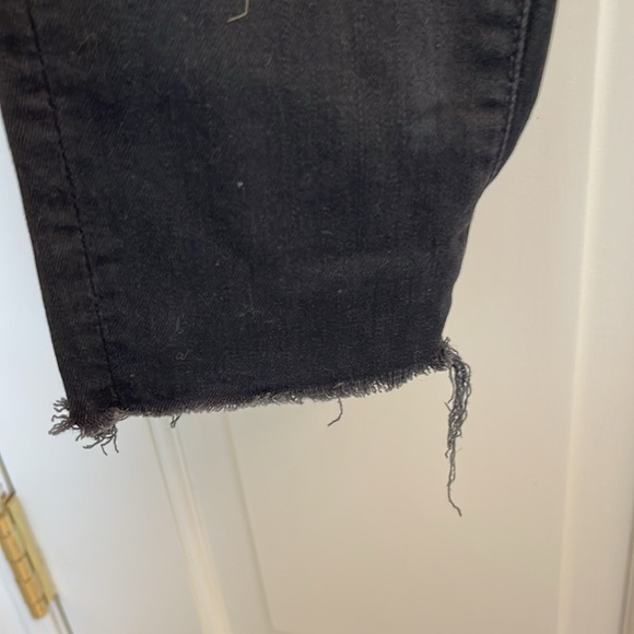 EUC Mother black skinny cropped skinny jeans 25 - Picture 7 of 16